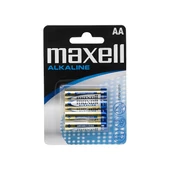 Maxell ceruza elem, AA elem, 4 db/bliszter