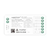 MiLight Smart 5in1 zónázható rádiófrekvenciás + Matter over WiFi vezérlő, 5 csatornás - SM5