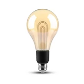 V-TAC 5W borostyán E27 meleg fehér filament LED égő - SKU 2748