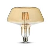 V-TAC 8W borostyán E27 meleg fehér filament LED égő - SKU 2790