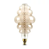 V-TAC 8W füstözött E27 meleg fehér dimmelhető filament LED égő - SKU 7465
