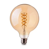 V-TAC 5W borostyán E27 meleg fehér filament LED égő - SKU 7217