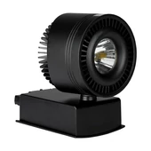 V-TAC LED sínes spotlámpa állítható CRI>95 33W napfény fehér, fekete házzal - SKU 1235