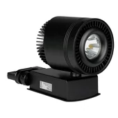 V-TAC LED sínes spotlámpa állítható CRI>95 45W napfény fehér, fekete házzal - SKU 1238