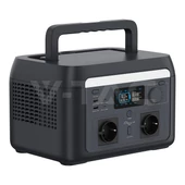 V-TAC hordozható áramfejlesztő, max. 1200W terheléshez, Napelemes töltési lehetőséggel - SKU 11443