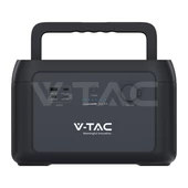 V-TAC hordozható áramfejlesztő, max. 300W terheléshez, Napelemes töltési lehetőséggel - SKU 11441
