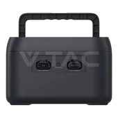 V-TAC hordozható áramfejlesztő, max. 300W terheléshez, Napelemes töltési lehetőséggel - SKU 11441