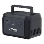 V-TAC hordozható áramfejlesztő, max. 300W terheléshez, Napelemes töltési lehetőséggel - SKU 11441