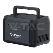 V-TAC hordozható áramfejlesztő, max. 300W terheléshez, Napelemes töltési lehetőséggel - SKU 11441