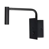 V-TAC fali LED COB olvasólámpa kapcsolóval és USB porttal fekete 3W meleg fehér, fekete - SKU 1487