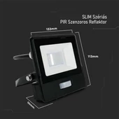 10W LED PIR Sensor Floodlight SAMSUNG CHIP White Body 4000K 1M Cable