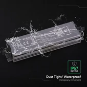V-TAC IP67 slim fémházas LED tápegység 24V 36W 1.5A - SKU 24243