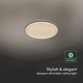 V-TAC 60W designer dóm LED lámpa, állítható színhőmérséklet, kávébarna, 491x80mm - SKU 24196