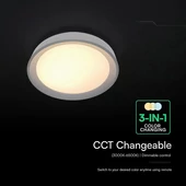 V-TAC 60W designer dóm LED lámpa, állítható színhőmérséklet, fekete, 480x58mm - SKU 24197