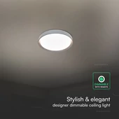 V-TAC 60W designer dóm LED lámpa, állítható színhőmérséklet, sötétbarna, 480x58mm - SKU 24198
