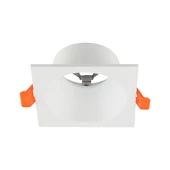 V-TAC fehér, szögletes, mélyített alumínium GU10 spot keret, IP20 - SKU 24224