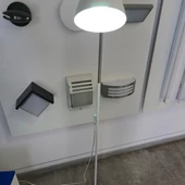 V-TAC E27 foglalatú, állítható fejű homokfehér és fém lámpa - SKU 3704