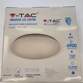 V-TAC 60W csillagos, díszperemes mennyezeti LED lámpa, változtatható szinhőmérséklet - SKU 1455