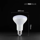 V-TAC CREE SMD R80 11W E27 természetes fehér LED égő - SKU 211366