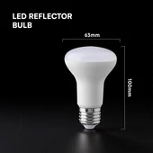 LED Bulb - SAMSUNG CHIP 8W E27 R63 Plastic 4000K