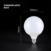 V-TAC CREE SMD 22W E27 hideg fehér G120 LED égő - SKU 21200236