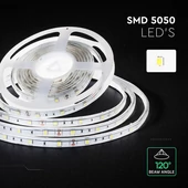 V-TAC LED szalag IP65 SMD 5050 chip 30 db/m hideg fehér - SKU 212144
