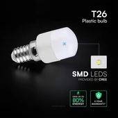 V-TAC CREE SMD 2W E14 természetes fehér ST26 LED égő - SKU 212356