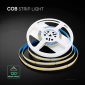 V-TAC DC24V COB LED szalag IP20, 432 db/m hideg fehér, 100 Lm/W - SKU 212669