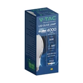 V-TAC CREE SMD 36W E27 természetes fehér Olive LED égő, 110 Lm/W - SKU 21284-6