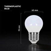 V-TAC CREE SMD 3.7W E27 meleg fehér G45 LED égő - SKU 2141606
