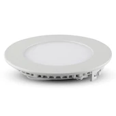 V-TAC süllyeszthető kerek fémházas LED panel 12W természetes fehér - SKU 214858