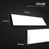 V-TAC CREE SMD 2in1 LED panel természetes fehér 40W 120 x 30cm, 110 Lm/W - SKU 21662516
