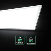 V-TAC CREE SMD 2in1 LED panel természetes fehér 40W 120 x 30cm, 110 Lm/W - SKU 21662516