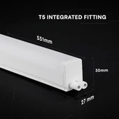 7W LED Batten Fitting SAMSUNG CHIP T5 60cm 4000K