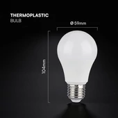 V-TAC CREE SMD 8.5W E27 meleg fehér A60 LED égő, 95 Lm/W - SKU 2172606