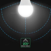 V-TAC CREE SMD 8.5W E27 meleg fehér A60 LED égő, 95 Lm/W - SKU 2172606