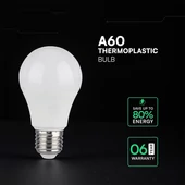 V-TAC CREE SMD 8.5W E27 meleg fehér A60 LED égő, 95 Lm/W - SKU 2172606