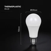 V-TAC CREE SMD 10.5W E27 természetes fehér A60 LED égő, 100 Lm/W - SKU 2173496