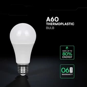 V-TAC CREE SMD 10.5W E27 természetes fehér A60 LED égő, 100 Lm/W - SKU 2173496