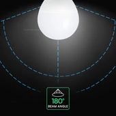 LED Bulb - SAMSUNG CHIP 6.5W E14 P45 Thermoplastic 3000K