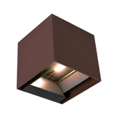 V-TAC 9W COB LED szolár fali Corten lámpa, szenzorral, CCT, Type-C csatlakozóval - SKU 23824-1