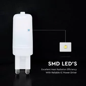 V-TAC G9 LED égő 230V 2,2W hideg fehér - SKU 24026