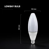 V-TAC 60W E40 hideg fehér Olive LED égő - SKU 24036