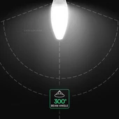 V-TAC 60W E40 hideg fehér Olive LED égő - SKU 24036