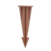 V-TAC földbe szúrható tüske SKU 24091 oszlophoz, Corten barna, 27 cm, alumínium - SKU 24094