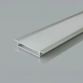 V-TAC süllyeszthető alumínium LED szalag profil fehér fedlappal 65x10mm, 2m hosszú - SKU 24103