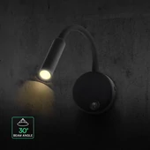 V-TAC CREE SMD LED-es olvasólámpa állítható flexibilis fejjel, meleg fehér - SKU 241506