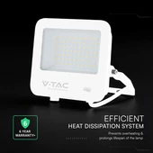 V-TAC CREE SMD D-széria LED reflektor 50W természetes fehér 115 Lm/W, fehér ház - SKU 242086