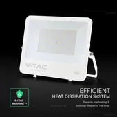 V-TAC CREE SMD D-széria LED reflektor 200W hideg fehér 115 Lm/W, fehér ház - SKU 242136