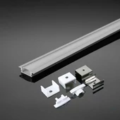 Led Strip Mounting Kit With Diffuser Aluminum 2000* 24.7*7MM White Housing